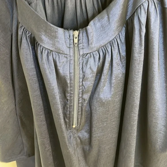 Windsor Blue Silky Formal Dress - Picture 3 of 6